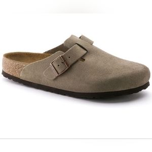 BNWT Birkenstock Boston Clog Soft Foot bed 37 Taupe